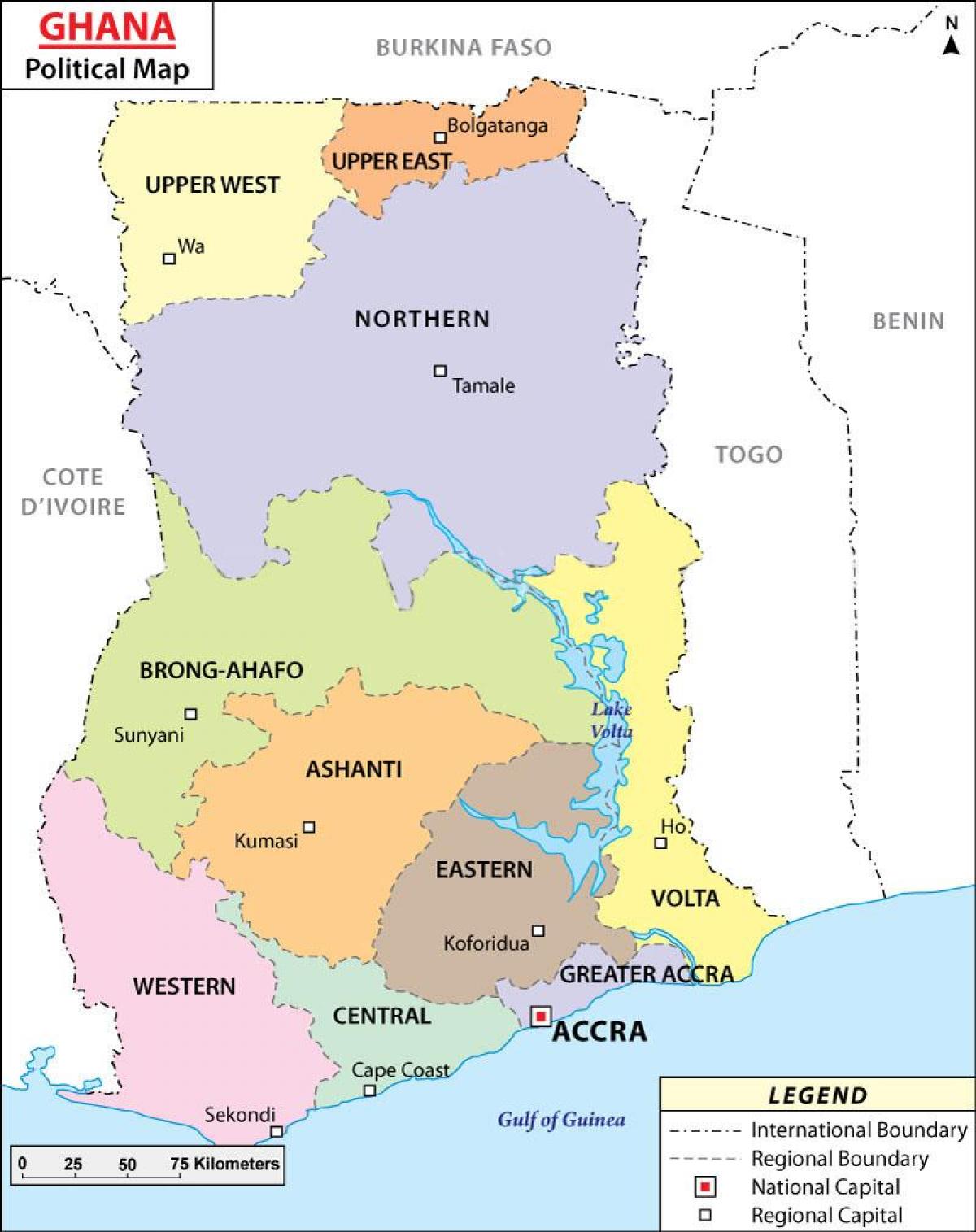 नक्शे के राजनीतिक घाना