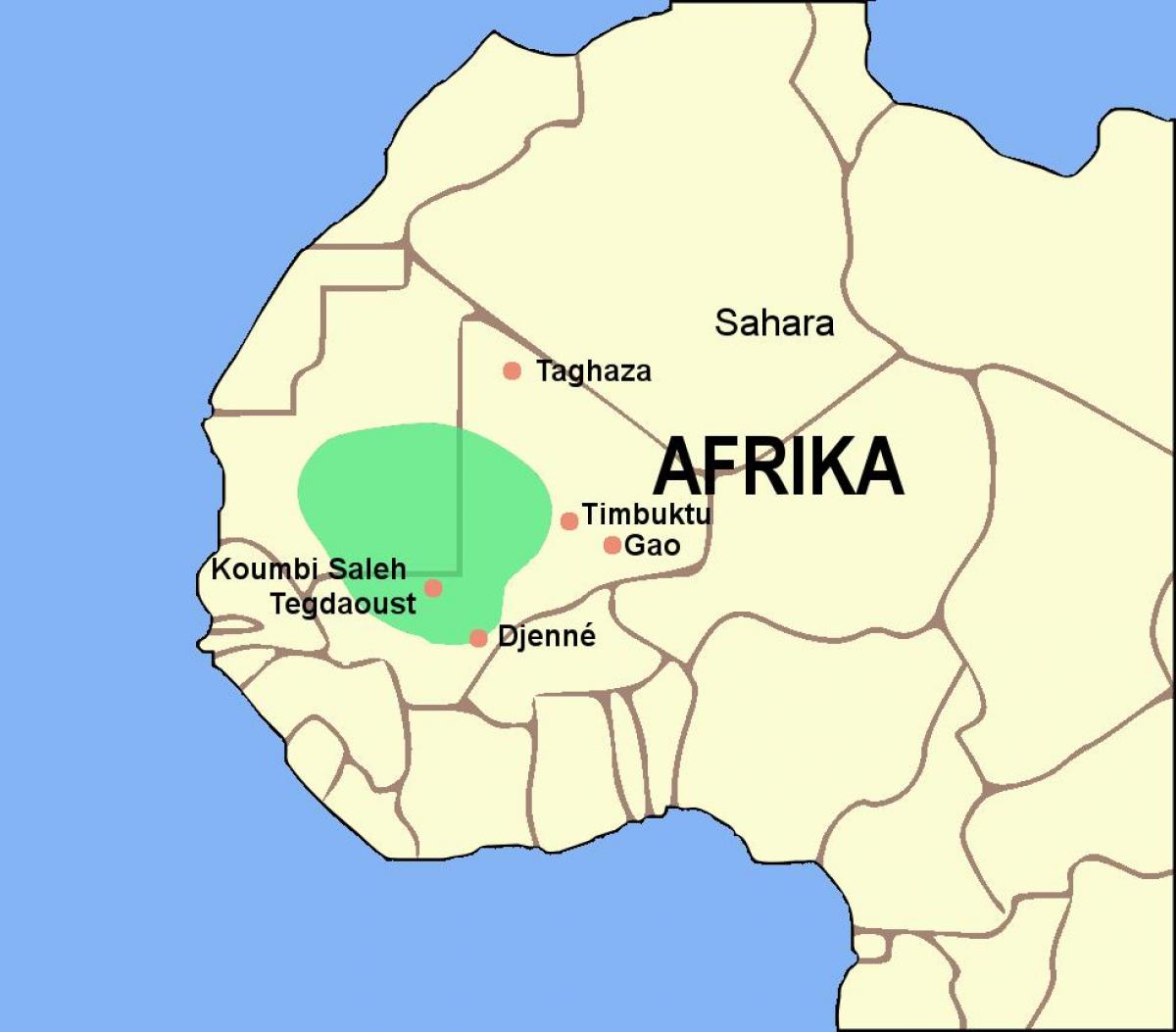 नक्शे के घाना साम्राज्य