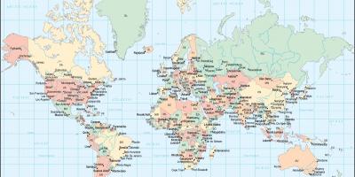 घाना देश में दुनिया के नक्शे